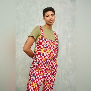 Lucy & Yak L.E. Easton Dungaree Happy Hamper Print